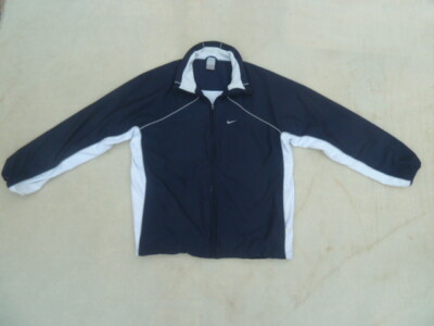 Nike 00s Vintage Sportswear Jacket Men's XL Blue White Fully