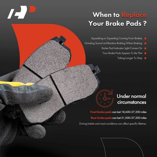 8x Ceramic Brake Pads Front & Rear for Ford Ranger 2019 2020 2021-2023 10012208C - Picture 8 of 10
