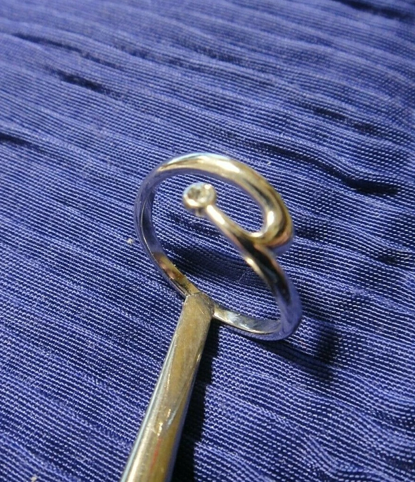 ANELLO ANELLINO CON PIETRA TRASPARENTE - - Immagine 3 di 4