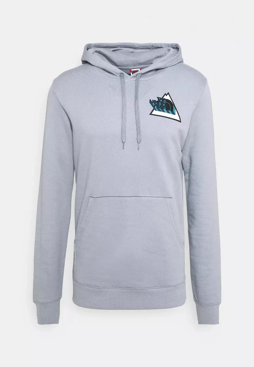 North face men's pullover graphic patch hoodie top
