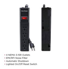 The CyberPower Essential Surge Protector CSB404