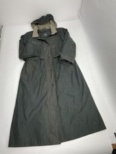 Fs Rainwear Women’s 14 Green Full Length Lined Raincoat W/removable Hood