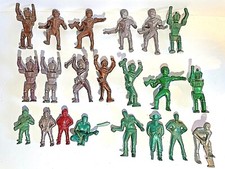 1950's Space Toys Astronauts Pirates Ajax Archer Plastic Rubber In Used Cond