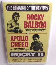 Rocky 2 Movie Poster 2" x 3" Refrigerator Locker MAGNET Stallone #2