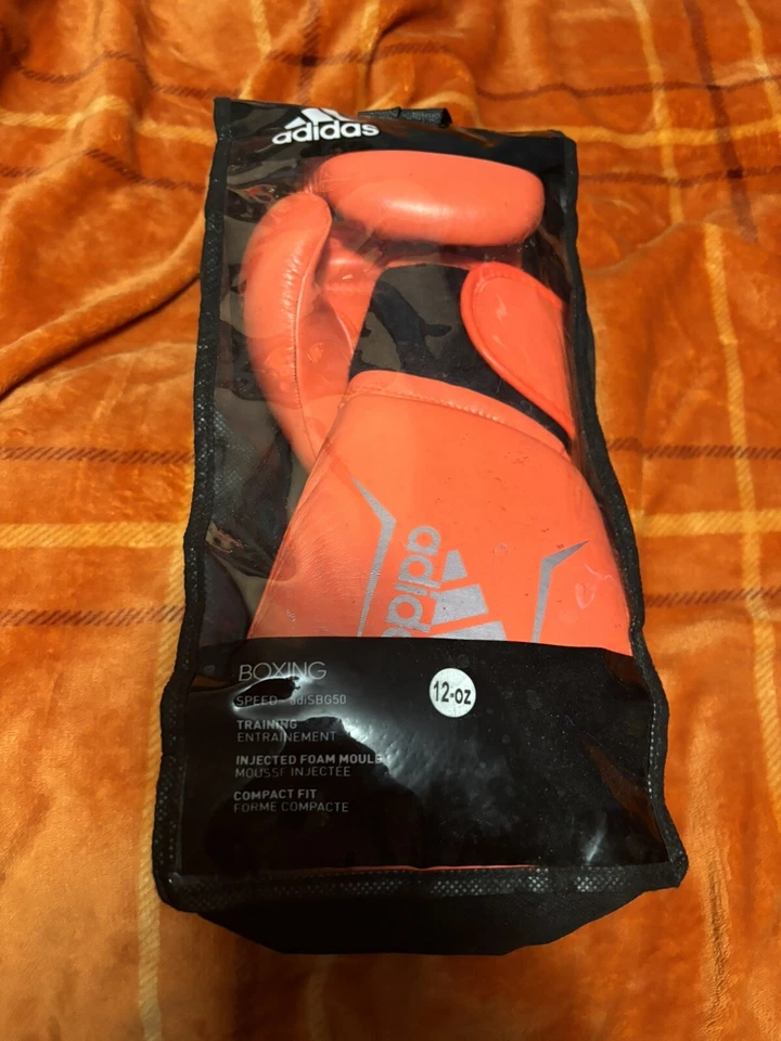 Adidas Speed 75 adiSBG50 12 OZ Guantes de Boxeo de Entrenamiento Naranja Foto 4 de 4