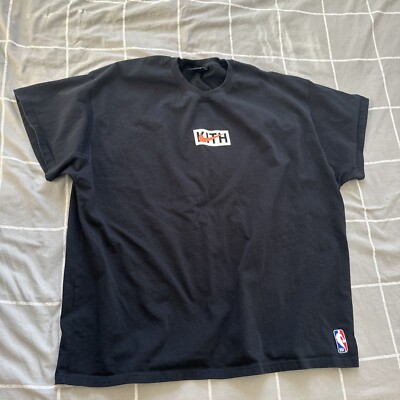 kith & nike for new york knicks tee black
