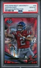 DA99266 2022 BOWMAN'S BEST U #96 JAXSON DART RED LAVA REFRACTOR 3/5 RC PSA 10