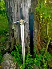 Witcher 3 Sword of Geralt Replica - Handmade Steel Blade with Sheath, Cosplay