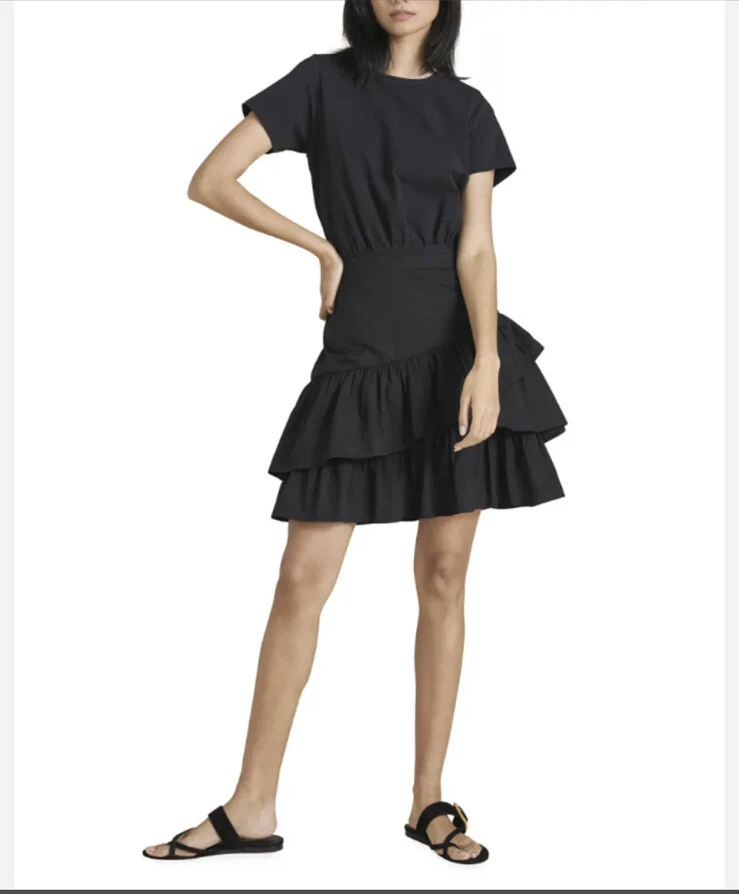Ruffle t shirt dress cheap