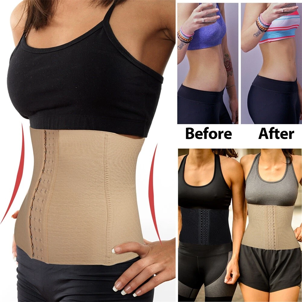 Women Long Torso Waist Trainer Corset Weight Loss Tummy Control