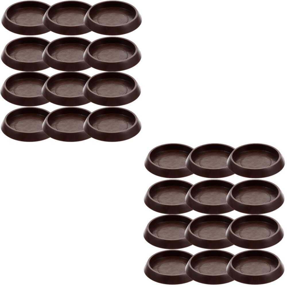 24 Pcs Plastic Carpet Fixed Casters Furniture Chair Coaster Feet