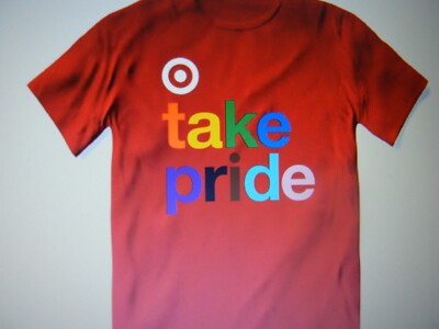 TARGET TAKE PRIDE LOGO T-SHIRT RED LGBTQ cotton XL