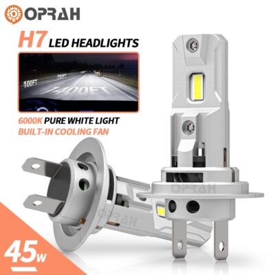 2x CANBUS H7 Led Headlamp Bulbs CSP 3570 LED 90W 16000LM Fog Lamp Error Free