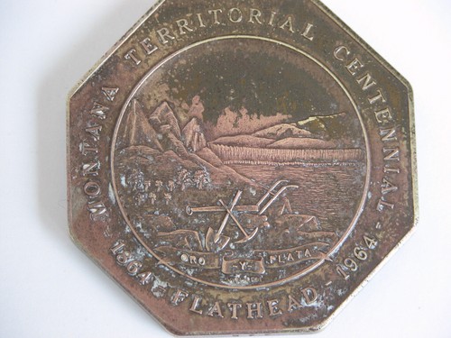 Montana Territorial SLUG Medal CHARLIE MARION RUSSELL Cowboy Artist - 第 3/3 張圖片