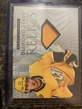 Luke Evangelista 2023-24 Black Diamond Debut Relics Yellow Patch