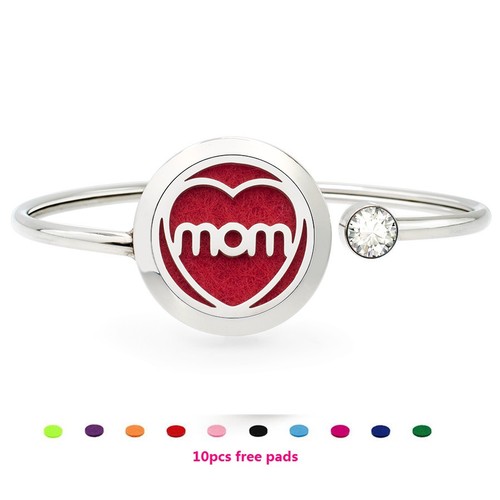 25mm  Rotatable Perfume Bangle Bracelet  Diffuser Essential Aromatherapy Locket - Picture 31 of 209