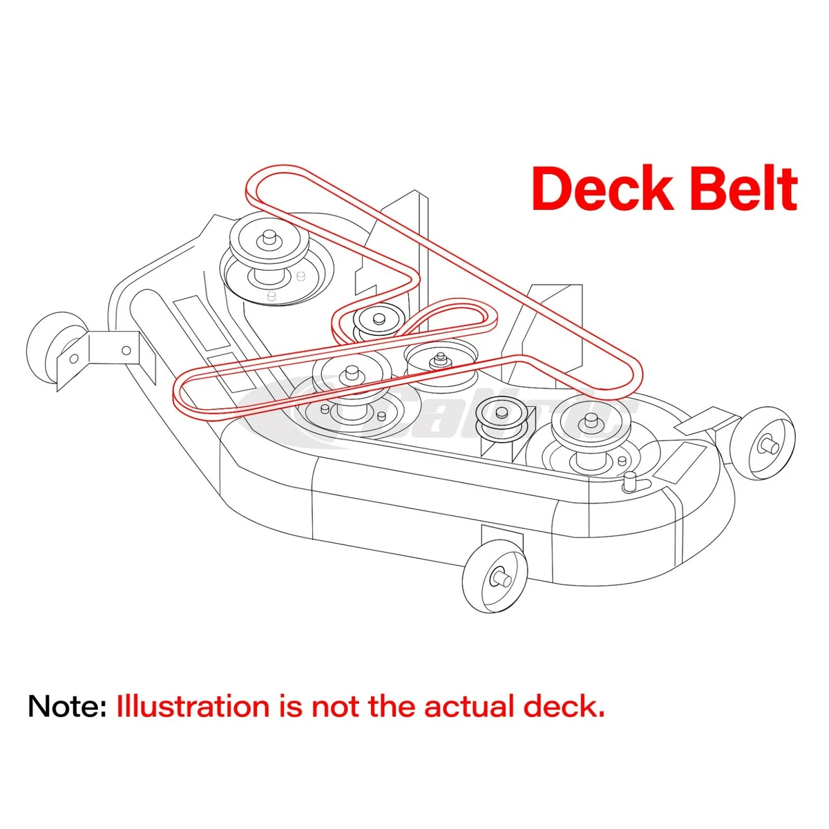M112268 Deck Belt For John Deere 322 330 332 48