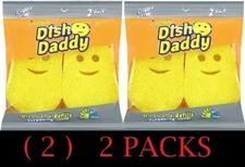 2x Scrub Daddy Dish Daddy Refill 2-Pack Sponge Head for Dishwand  2 - 2 PACKS