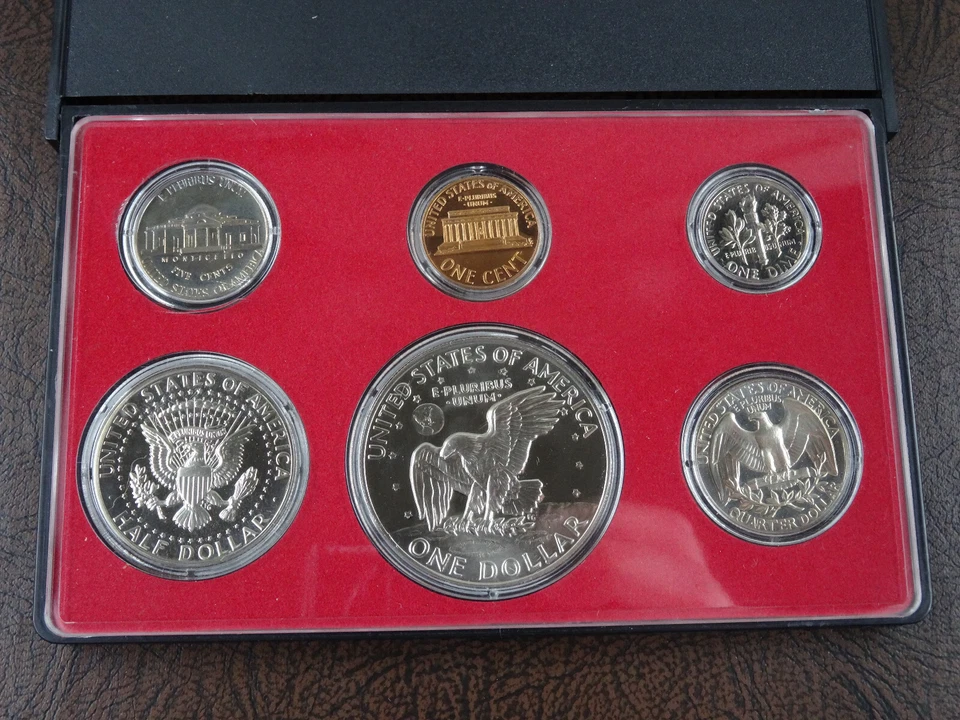 1973-S US Mint Proof Set 6 Coin Set OGP Original Government Packaging - Image 3 of 4