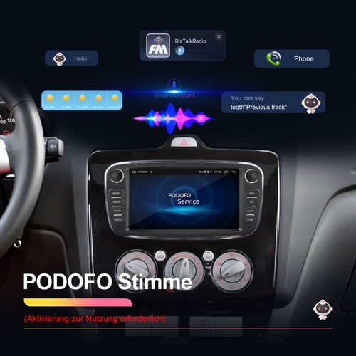 64GB Android 13 Autoradio Carplay GPS Navi RDS Für Ford Focus MK2 Mondeo C S Max - Bild 14 von 19