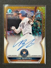 2023 Bowman Chrome Luke Berryhill GOLD SHIMMER AUTO 1st Bowman #'d 43/50 CPA-LBL