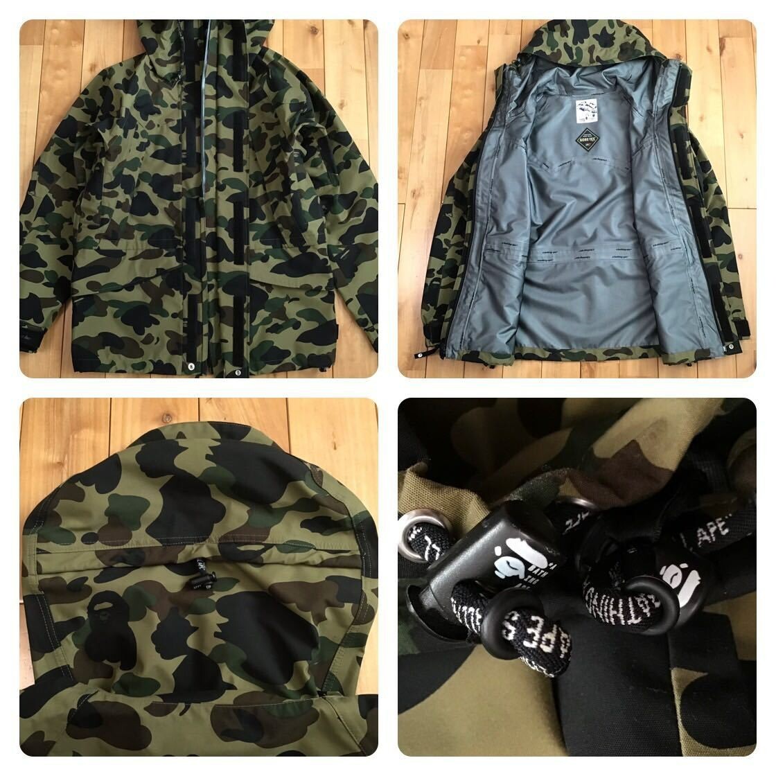 BAPE GORE TEX 1st camo green snowboard jacket A Bathing Ape BAPE GORE TEX 1st camo green snowboard jacket A Bathing Ape