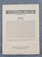 Art Publication Society Progressive Series Studies No 601 Study By Bertini 1941