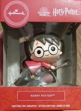 Harry Potter Flying on Broom Quidditch Hallmark Boxed Christmas Ornament