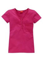 Cfl Kinder MäDchen T-Shirt Stretch Kurzarm Knopfleiste Shirt Pink 152/158 110137