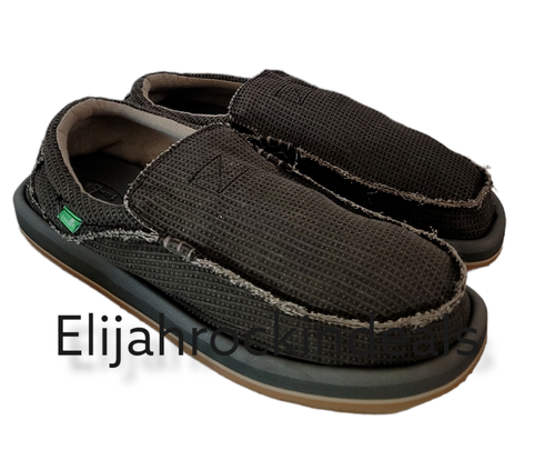 NEW MENS SANUK CHIBA SLIP ON BLACK SHOES SIZE 10 | eBay