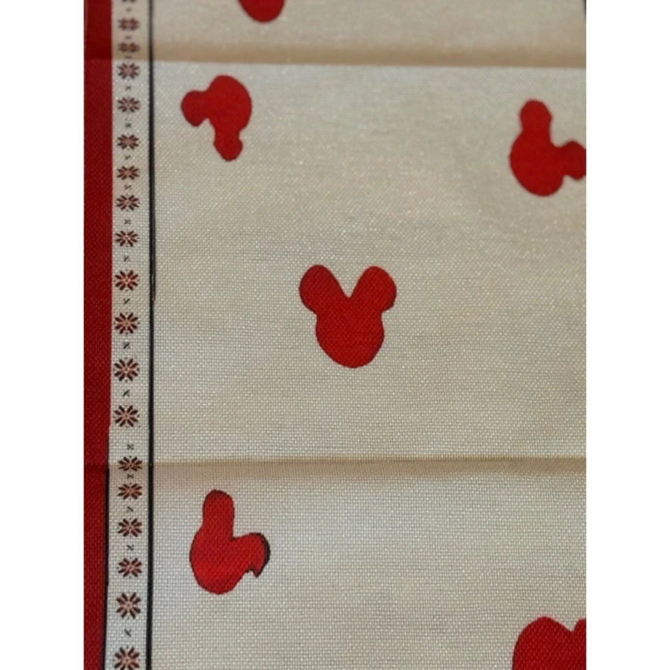Disney Mickey Mouse Christmas Holiday Table Runner Celebration Decor - Image 3 of 4