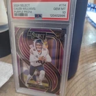 CALEB WILLIAMS 2024 PANINI SELECT PREMIER LEVEL #114 PURPLE PRIZM /75 RC PSA 10