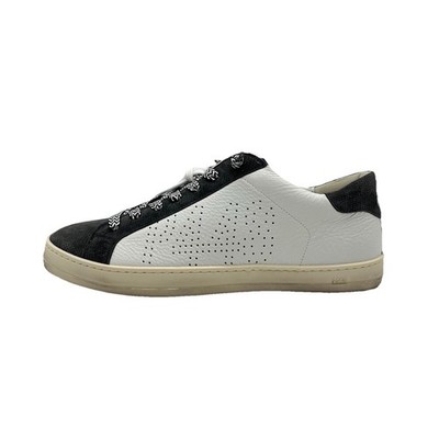 Schuhe P448 Herren Gr. 42 Sneaker weiß grau Leder Wildleder Angebot 259  VF225