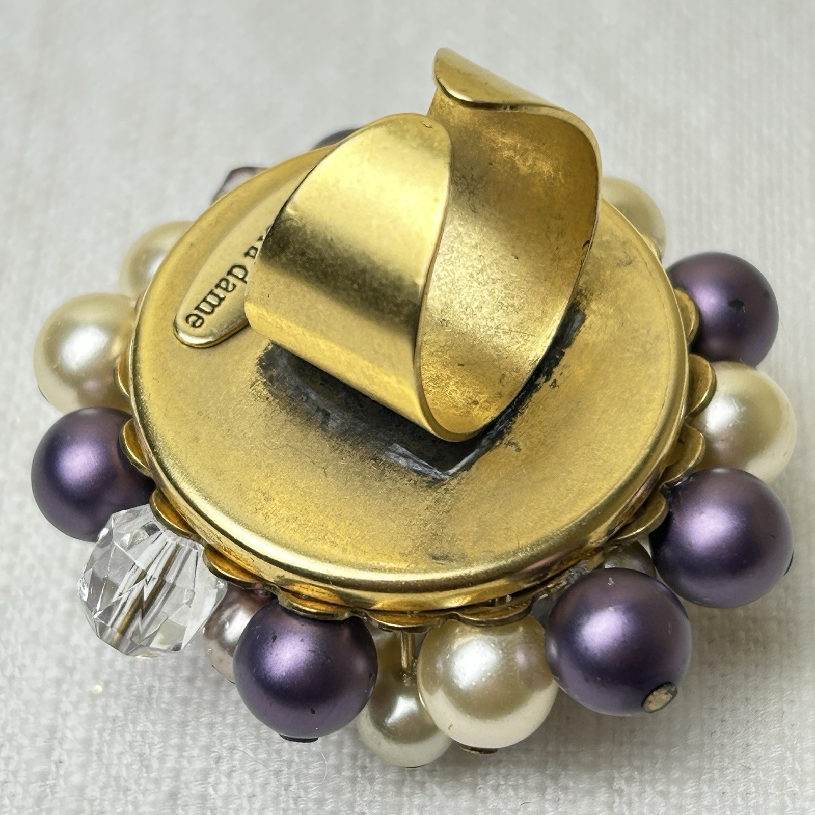 LENORA DAME Statement Cocktail Ring Adjustable Be… - image 6