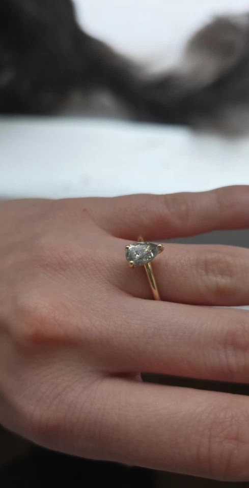 1.04 Natural Diamond In 14k Gold Ring. SI2 Clarity. - Image 2 of 3