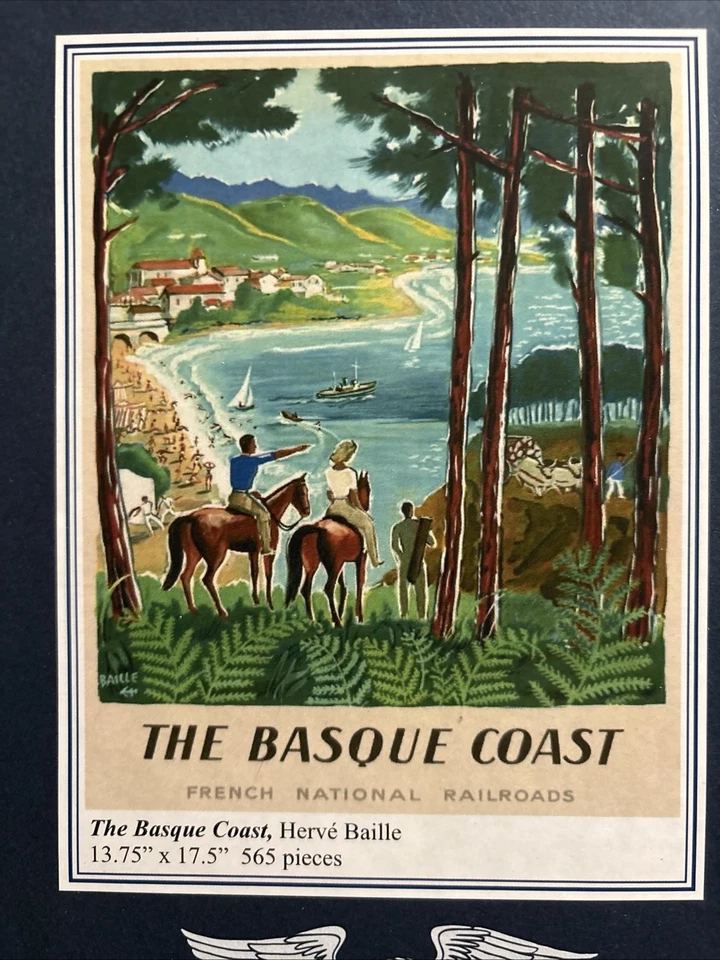 Puzzle Liberty in legno 565 pezzi, LA COSTA BASCA, Herve Baille, completo - Immagine 2 di 4