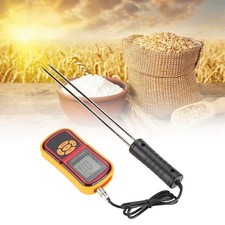 GM640 Digital LCD Grain Moisture Temperature Meter For Wheat Rice Corn Bean♫