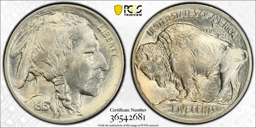 1913 Buffalo Nickel PCGS MS67 Type 1