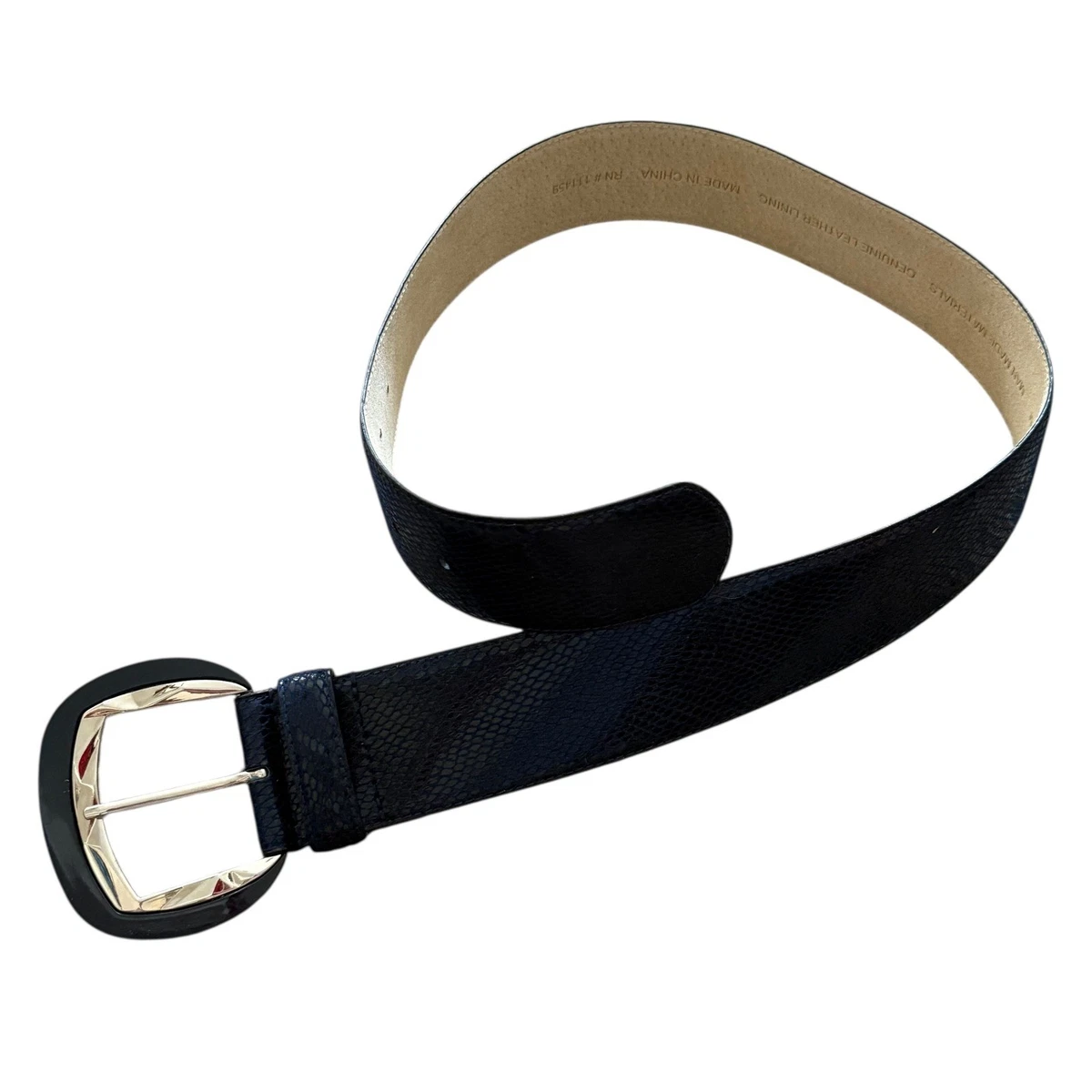 White House Black Market Women’s Black Genuine Leather Belt White House Black Market Women main image 4