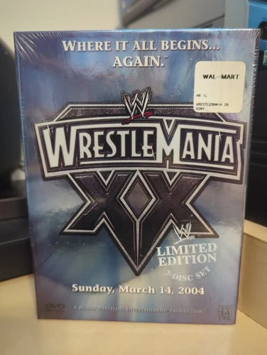 WWE - Wrestlemania XX 20 (DVD, 3-Disc Set, 2004) NEW Sealed