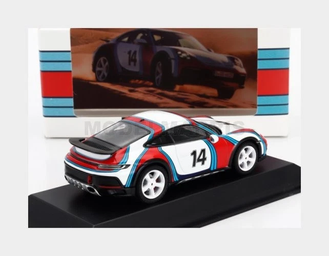 SPARK-MODEL WAP0200030PDKM PORSCHE - 911 992 DAKAR COUPE N 14 MARTINI RACING LIV - Immagine 2 di 2