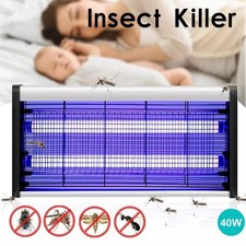 40W Electric UV Mosquito Fly Insect Pest Killer Bug Zapper Trap Lamp In/outdoor