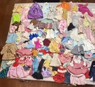 HUGE Lot of 160+ Barbie Clothes Vintage Homemade Dresses Pants Tops Accessories