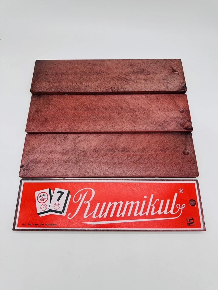 Vintage 1973 Rummikub Hertzano Israel Deluxe Set Blue Locking Case Sealed Tiles - Image 2 of 4