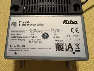 Breitbandverstärker Fuba 255