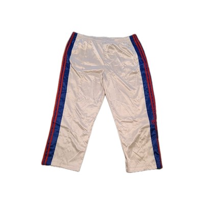  Adidas Plus Satin Adibreak Track Athletic Pants Woman's Size 3X Elastic Cream 