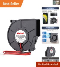Durable 12V Turbo Blower Fan 75mm x 30mm - Optimal Cooling for Electronics
