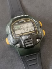 Orologio digitale barometro Casio BM-200 anni 90 verde batteria nuova 2026