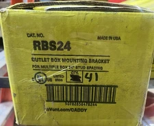 Lot 0f 41 nVent Erico Caddy RBS24 Outlet Box Mounting Bracket 24" Stud ED4U 4067