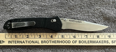 #ad #ad McHenry amp; Williams Benchmade 4” Folding axis lock Pocket Knife ATS 34 USA $235.00